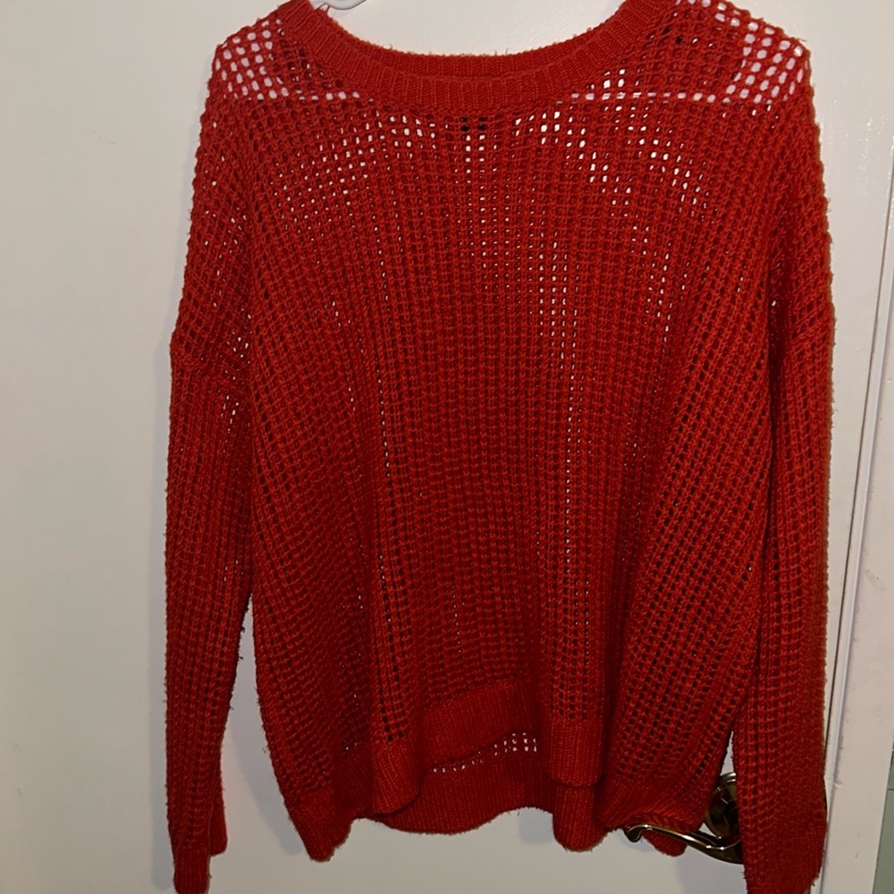 Forever 21 Knit See-through Long Sleeve